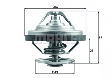 Термостат MAHLE / KNECHT TX 158 79