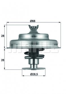 Термостат MAHLE / KNECHT TX 75 80 D