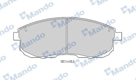 Колодки тормозные дисковые передние MANDO MBF015246
