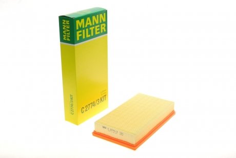 Фільтр повітряний (вир-во) MANN C2774/3KIT