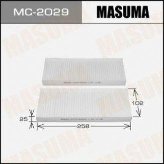 Фільтр салону (2 шт.) NISSAN NP300 NAVARA (15-20), NISSAN PATHFINDER IV (12-17), NISSAN NP300 NAVARA (05-15) (MC-2029) MASUMA MC2029