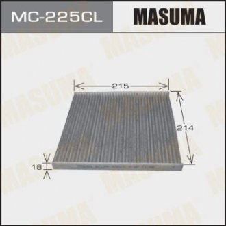 Фильтр салона AC-102 угольный (MC-225CL) MASUMA MC225CL