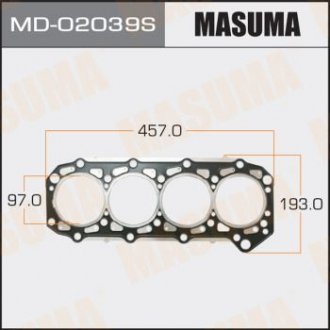 Прокладання ГБЦ (MD-02039S) MASUMA MD02039S