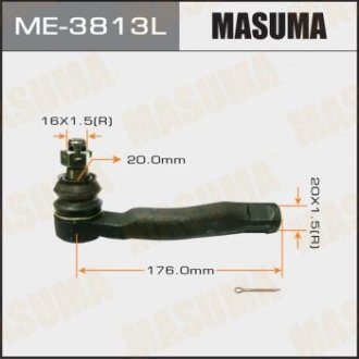 НАКОНЕЧНИК РУЛЬОВИЙ out LH LAND CRUISER 100 LEXUS LX470 2000.08- (ME-3813L) MASUMA ME3813L