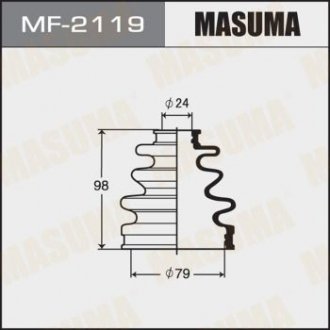 Пильник шруса зовнішнього Mazda 6 (12-)/ Toyota Corolla (00-06), Prius (00-05) (MF-2119) MASUMA MF2119 (фото 1)