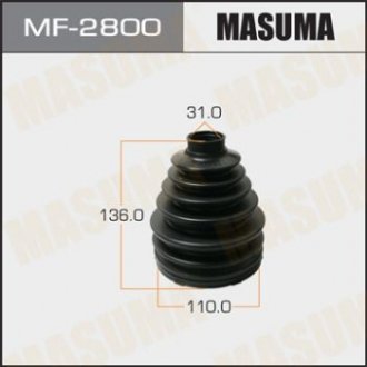 Пильовик ШРУСу MF-2800 (пластик) + спецхомут (MF-2800) MASUMA MF2800