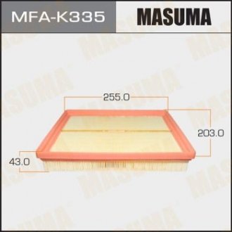 Фільтр повітряний A0244 KIA/ MAGENTIS/ V2000 V2700 05- (MFA-K335) MASUMA MFAK335