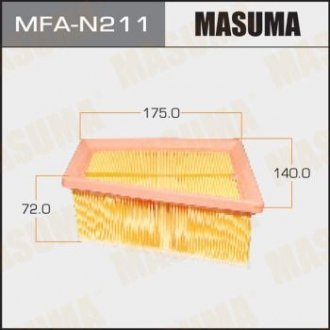 Повітряний фільтр AC0166 NISSAN/ ALMERA 2012- MASUMA MFAN211