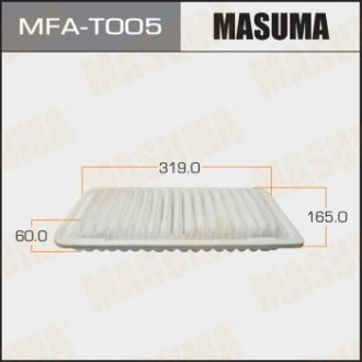 Воздушный фильтр A-1507 TOYOTA/ COROLLA/ CDE120 01-07 (1/20) MASUMA MFAT005