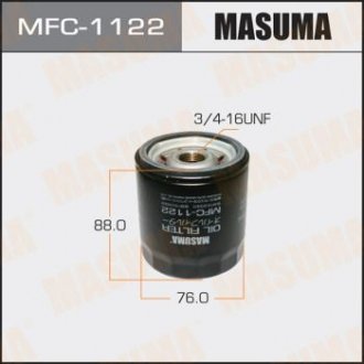 ФІЛЬТР МАСЛЯНИЙ Toyota Corolla (03-09), Hilux (01-15), Land Cruiser Prado (06-) MASUMA MFC1122