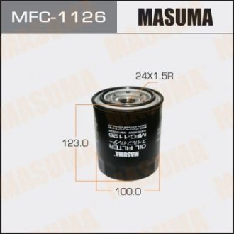 ФІЛЬТР МАСЛЯНИЙ Toyota Land Cruiser (-07), Land Cruiser Prado (00-07) D 3.0, 4.2 MASUMA MFC1126