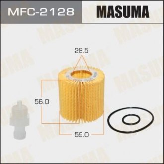 Фильтр масляный (вставка) Toyota Auris, Corolla, Yaris (08-) MASUMA MFC2128