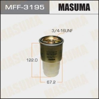 ФІЛЬТР ПАЛИВНИЙ Toyota Avensis (-10), RAV4 (01-15) 2.0, 2.2D (MFF-3195) MASUMA MFF3195