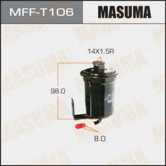 ФІЛЬТР ПАЛИВНИЙ (MFF-T106) MASUMA MFFT106