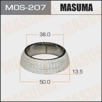 Кольцо глушителя графитовое Toyota Corolla (00-08), Prius (03-11) (38x50x13,5) MASUMA MOS207