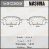 Колодки дисковые AN- CX-5 2011- rear (1/12) MASUMA MS5909 (фото 1)