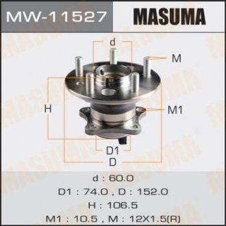 Маточина колеса (MW-11527) MASUMA MW11527