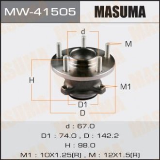 Маточина колеса (MW-41505) MASUMA MW41505