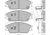 Комплект гальмівних колодок (дискових) Metelli 22-0081-1 (фото 2)