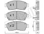 Комплект тормозных колодок (дисковых).) Metelli 22-0149-0 (фото 1)