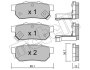 Комплект тормозных колодок (дисковых).) Metelli 22-0176-1 (фото 1)