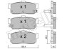 Комплект гальмівних колодок (дискових) Metelli 22-0193-1 (фото 1)