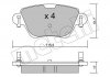 Комплект тормозных колодок из 4 шт. дисков Metelli 22-0319-0 (фото 2)