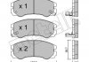 Комплект гальмівних колодок (дискових) Metelli 22-0357-0 (фото 2)