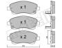 Комплект тормозных колодок (дисковых).) Metelli 22-0450-0 (фото 9)