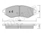 Комплект тормозных колодок (дисковых).) Metelli 22-0508-0 (фото 2)