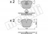 Комплект тормозных колодок из 4 шт. дисков Metelli 22-0560-0 (фото 1)