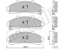 Комплект гальмівних колодок (дискових) Metelli 22-0683-0 (фото 1)