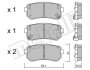 Комплект тормозных колодок (дисковых).) Metelli 22-0725-0 (фото 1)