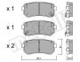 Комплект тормозных колодок (дисковых).) Metelli 22-0725-0 (фото 13)