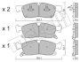 Комплект тормозных колодок (дисковых).) Metelli 22-0927-0 (фото 1)