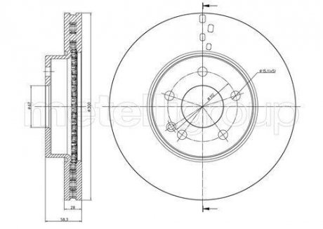 Диск тормозной Metelli 23-0723