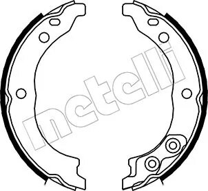 Комплект гальмівних колодок (барабанних) Metelli 53-0089