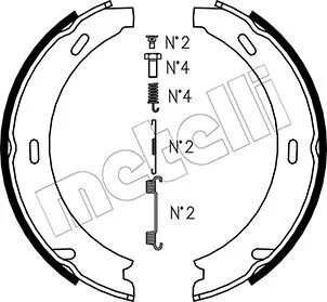 Комплект гальмівних колодок (барабанних) Metelli 53-0233K