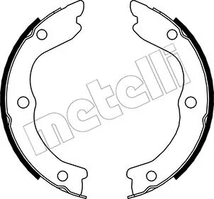 Комплект гальмівних колодок (барабанних) Metelli 53-0293
