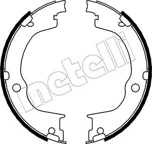 Комплект гальмівних колодок (барабанних) Metelli 53-0317