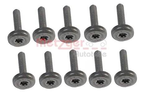 Комплект болтів з головкою системи TORX з чорного металу METZGER 8029030