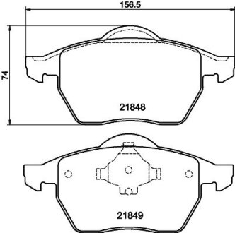 Тормозные колодки перед. VW Sharan 95-00 SEAT Alhambra FORD Galaxy MINTEX MDB1741