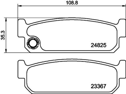 Тормозные колодки зад. Nissan Maxima QX -00 MINTEX MDB2175