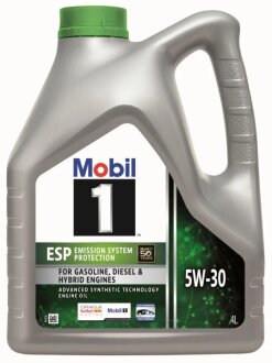 Моторна олива 1 ESP 5W-30, 4л MOBIL 157294
