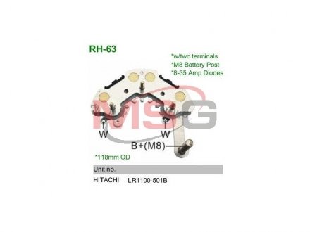 Діодний міст MOBILETRON RH63