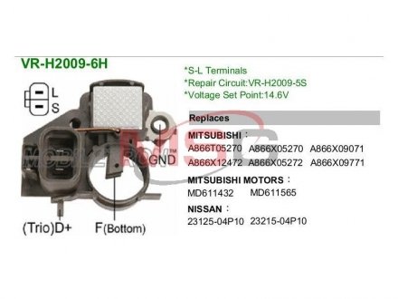 Регулятор генератора MOBILETRON VRH20096H