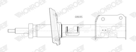 Амортизатор газомасляний MONROE G8695