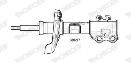 Амортизатор газомасляний MONROE G8697