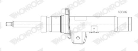 Амортизатор газомасляний MONROE G9606