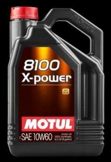 Олива двигуна 8100 X-Power 10W-60 5L MOTUL 106144